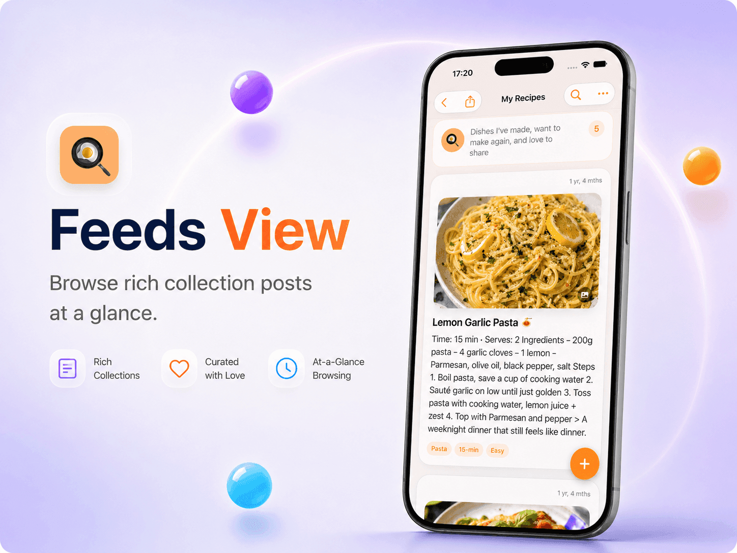 Collection Feed view in eDots